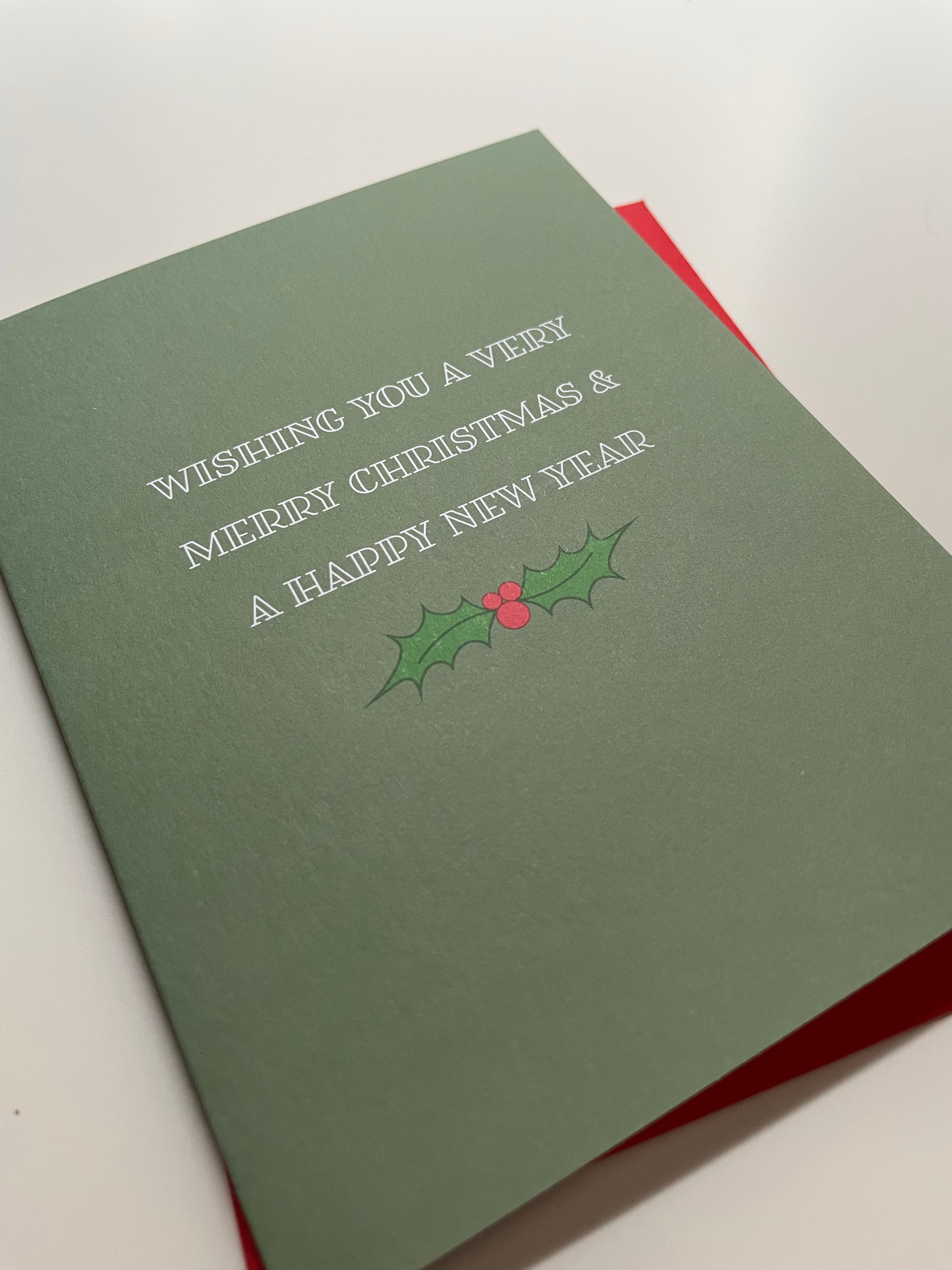 Holiday Wishes greeting card 