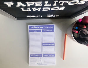 Todo a Su Tiempo Notepad